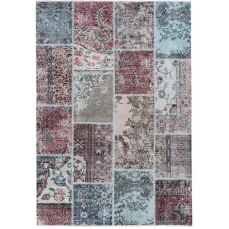 Tapis Tissé à la Main à Poils Plats "Toska II" Rouge 80 x 150 cm