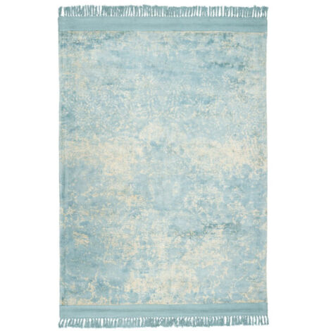 Tapis Tissé à la Main Imprimé "Dolce Vita" Bleu 80 x 150 cm
