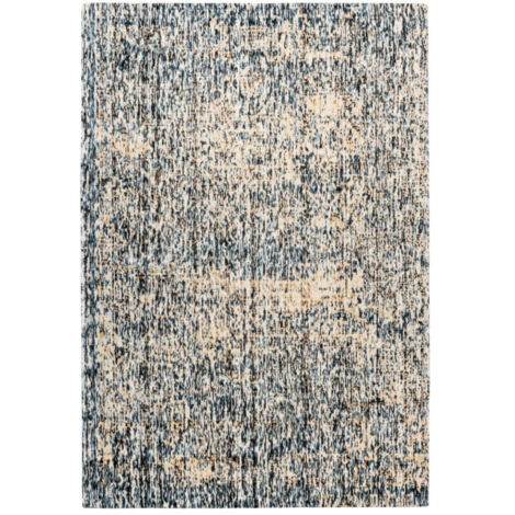 Tapis Tissé à Poils Courts "Puerto" Bleu & Beige 240 x 320 cm