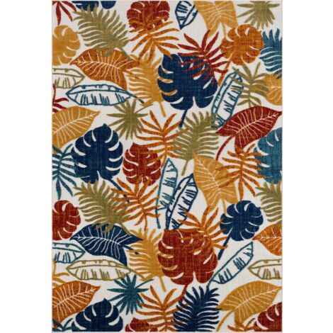Tapis tissé extérieur intérieur Cabana Feuille - 160 x 230 cm