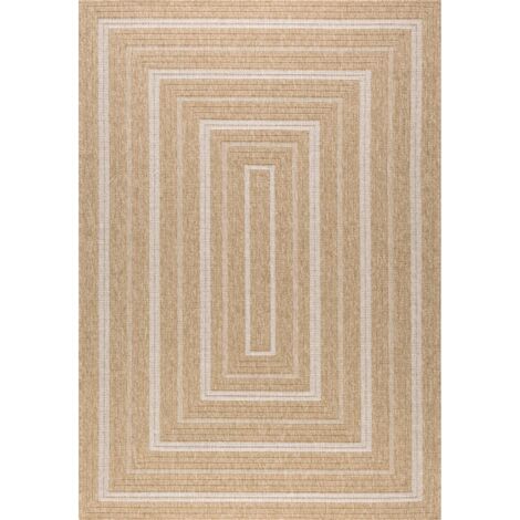 Tapis tissé extérieur intérieur Nature Jute - 50 x 50 cm