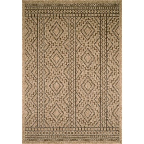 Tapis tissé extérieur intérieur Nature Jute - 50 x 50 cm