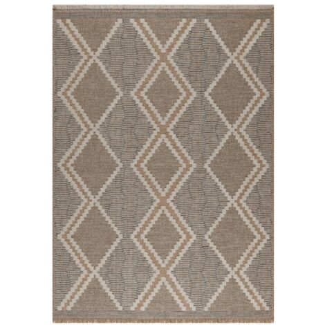 Tapis tissé extérieur intérieur Tulum Jute - 120 x 170 cm