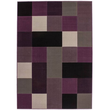 Tapis tissé funky 2034 argent - 80 x 150 cm