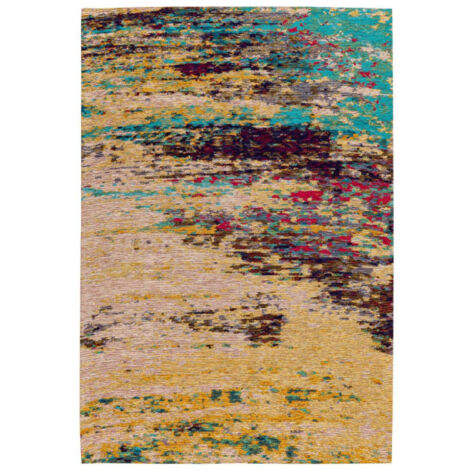 Tapis Tissé Imprimé à Motifs "Primavera II" Multicolore 80 x 150 cm