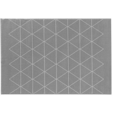 Tapis Tissé Imprimé "Yvo" 160x230cm Gris