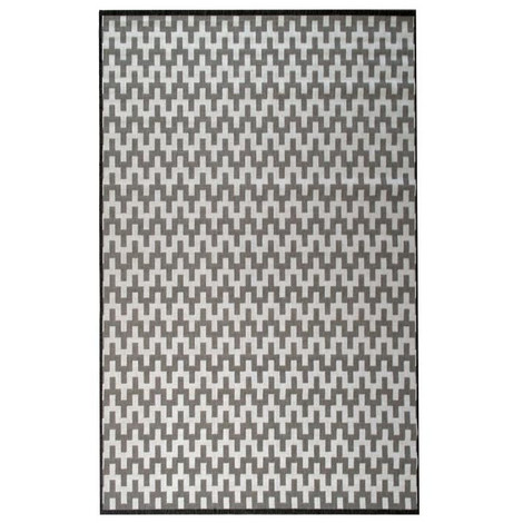 Tapis Tissé Plat Contemporain Canvas Gris 160x230cm