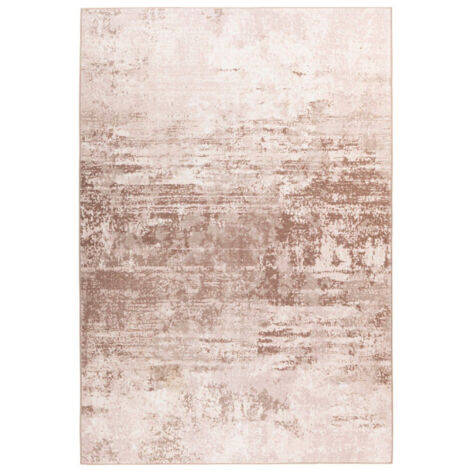Tapis Tissé Rétro à Poils Plats "Saphira" Beige 120 x 170 cm
