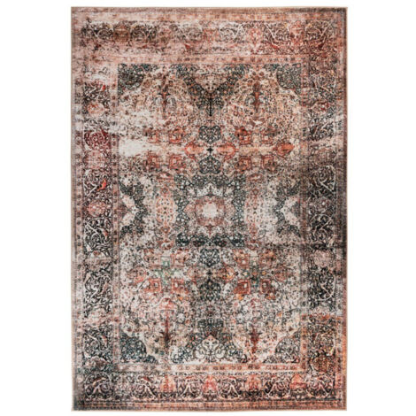 Tapis Tissé Vintage à Poils Plats "Saphira" Beige 120 x 170 cm