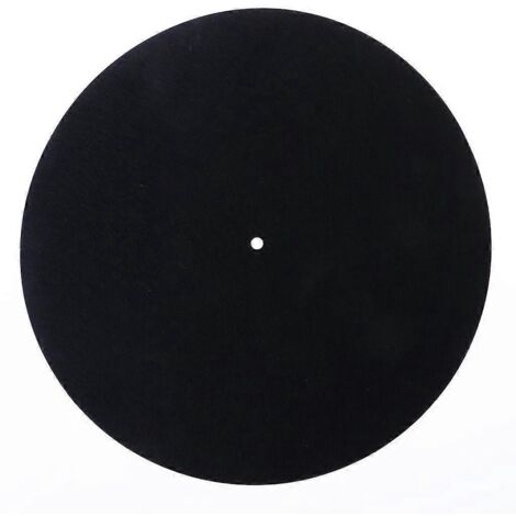 Tapis tourne-disque noir 3mm pour platine vinyle, coussin de protection