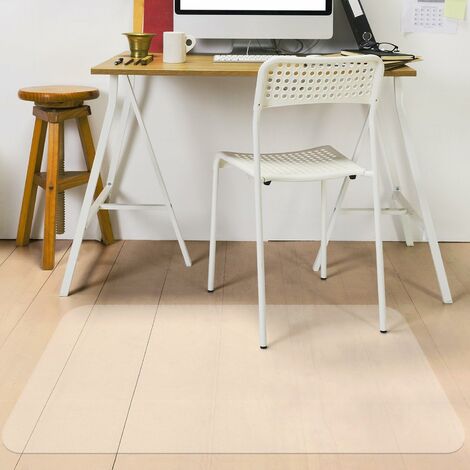 Tapis Transparent pour Protection de sols durs, Transparent PVC Bureau Chaise de Bureau Sol pour sols durs, parquets et stratifiés carrelages (1200 x 900 x 1,5 mm)