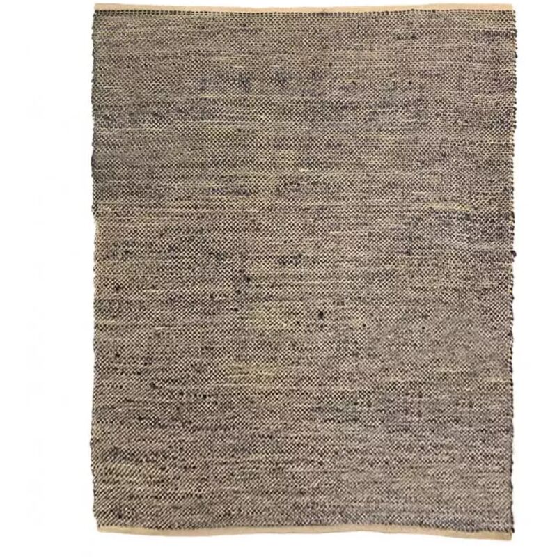 Meubletmoi - Tapis 160 x 230 cm bleu en jute fibre tressée naturelle - aladin 6873
