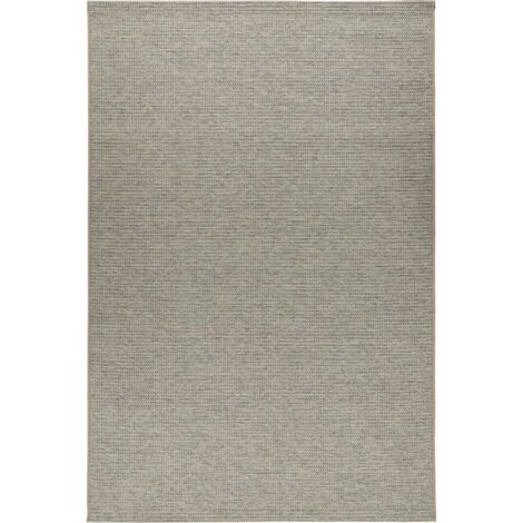 Tapis tribal bleu vert robuste et facile à nettoyer - 150 x 80 cm