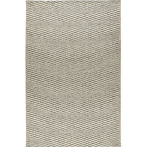 Tapis tribal bleu vert robuste intérieur extérieur - 330 x 240 cm