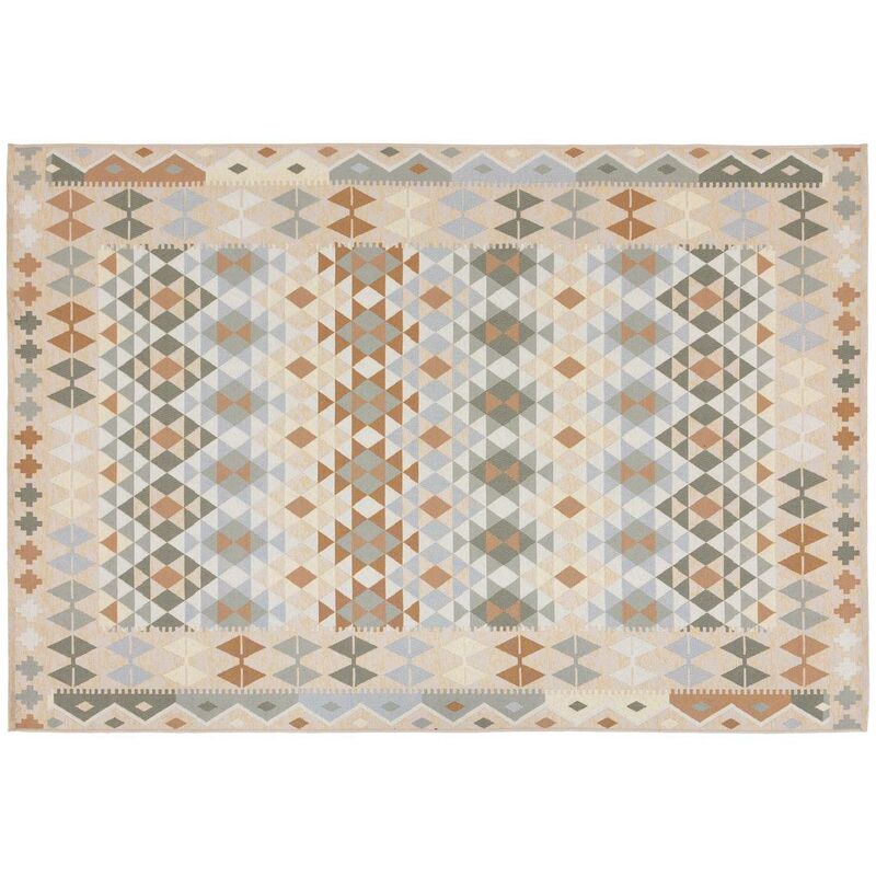 Atmosphera - Tapis extérieur intérieur Aztek 120x170cm gris créateur d'intérieur