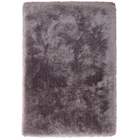 Tapis tufté à la main argent confortable 110 - 120 x 170 cm