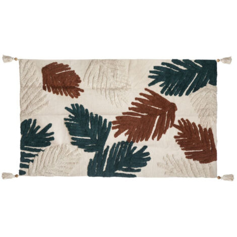 Tapis Tufté Déco "Alicante" 90x150cm Ivoire