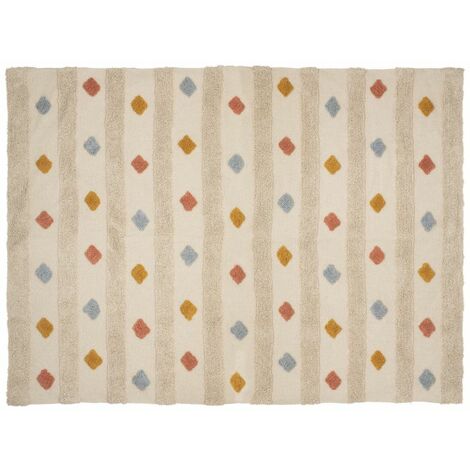 Tapis Tufté Enfant Arlequin 120x170cm Naturel