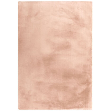 Tapis Uni Doux à Poils Longs "Rabbit" Beige 200 x 290 cm