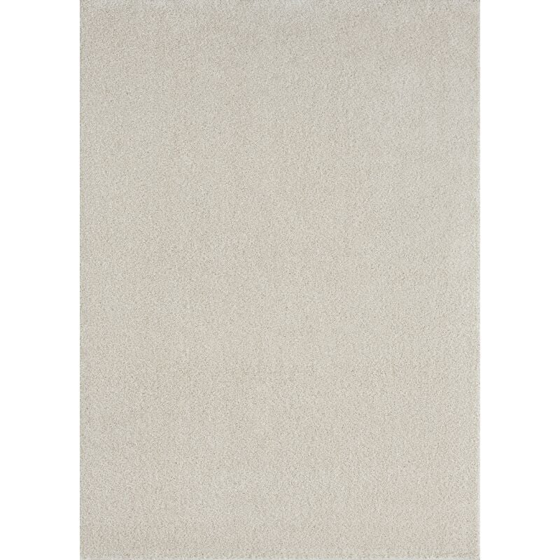 Toutapis - Tapis uni poils courts montana - Crème, rectangle, 120x170 cm