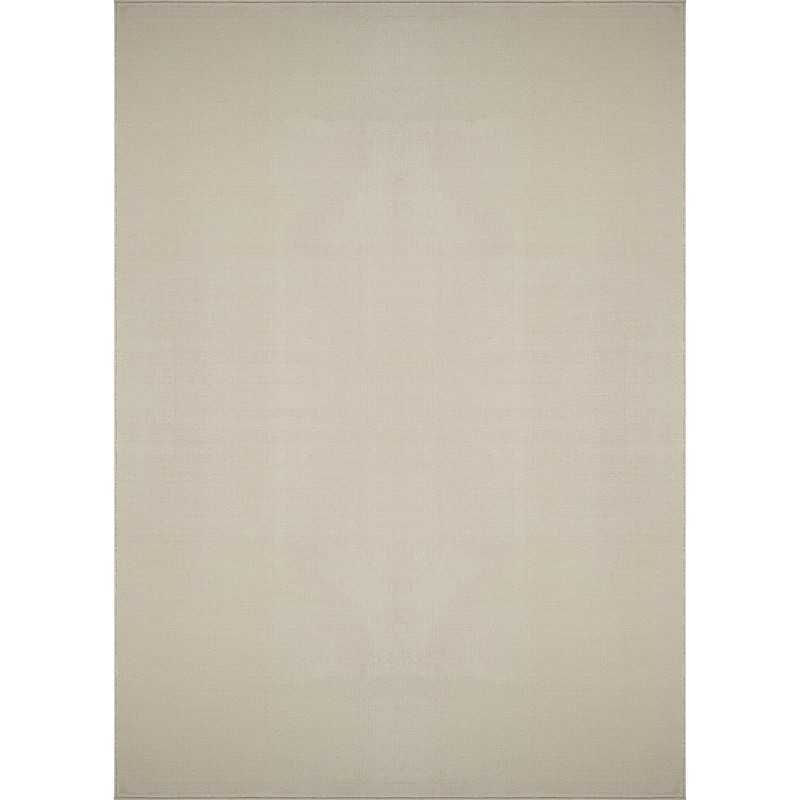 Grand tapis salon uni beige satiné MARSEILLE poils courts facile d'entretien TOUTAPIS 240x330