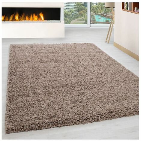 Tapis uni shaggy rectangle Aimee Beige 240x340
