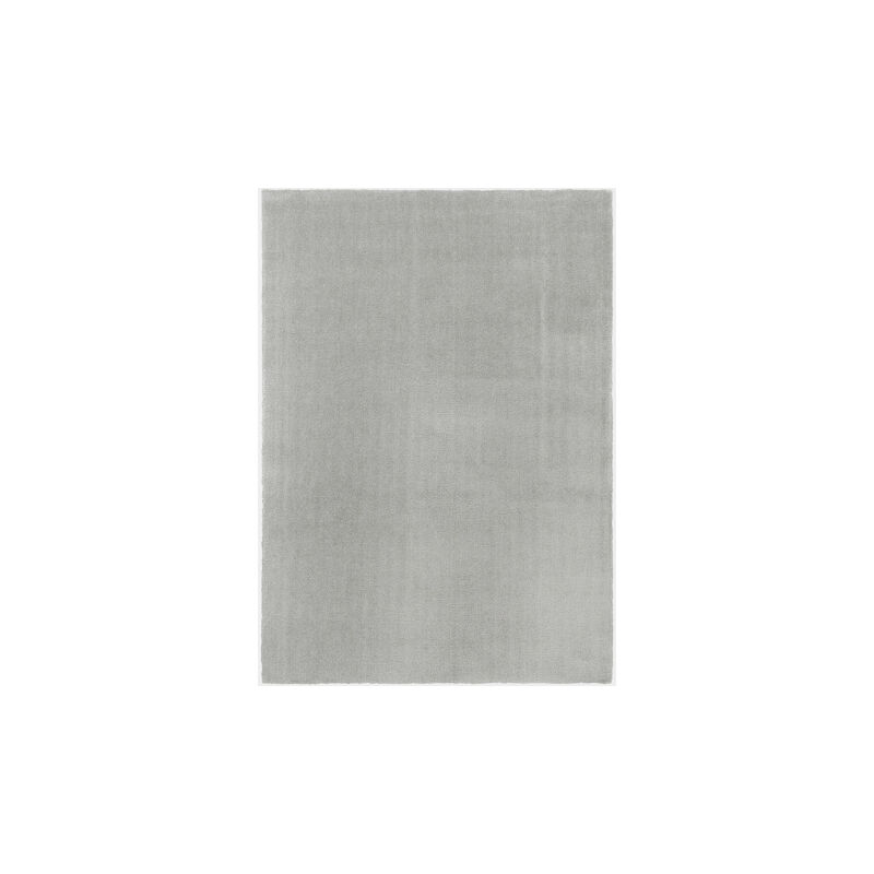 Tapis Velours - Gris perle - Lavable en machine - 120 x 170 cm