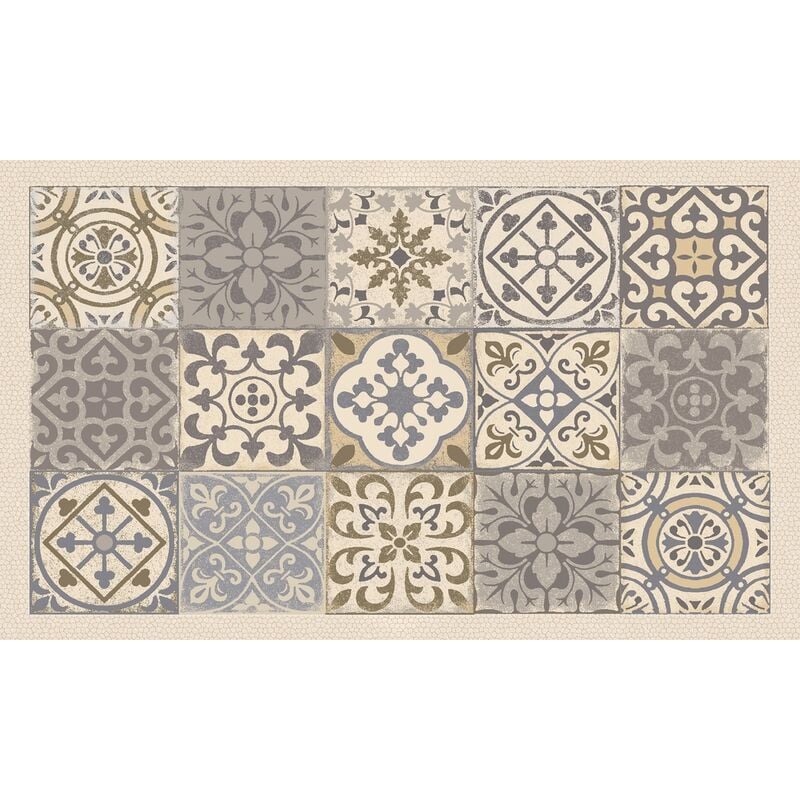 Tapis velvet carreau cim OCRE45X75 carreau ciment ocre Mercury 625-M