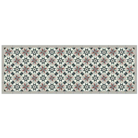 TAPIS VELVET CARRELA GRIS RGE45X150 MERCURY 004187-1