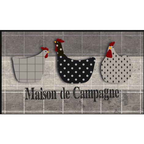 TAPIS VELVET MAISON CAMPAGNE 45X75 MERCURY 001639-1