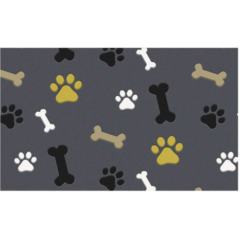 Tapis Velvet Paws & Bones 45 X 75 Cm Tapis Velvet Paws & Bones 45 X 75 Cm - Mercury