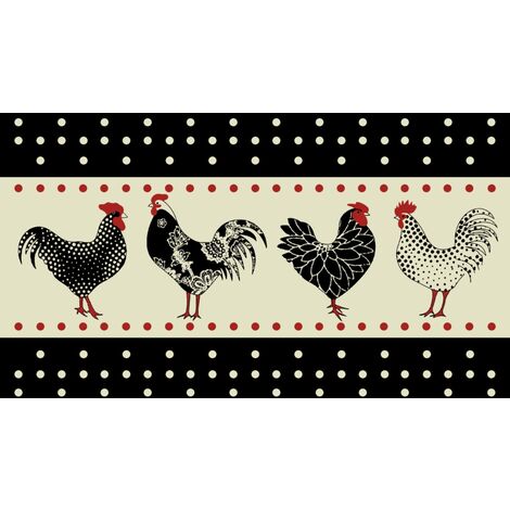 TAPIS VELVET POULE 1 45X75 MERCURY D1121-3