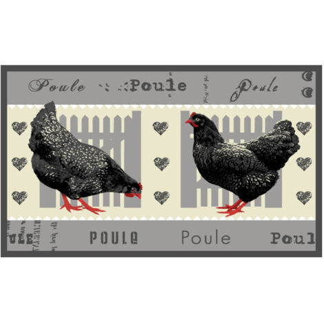 Tapis Velvet Poule 2 45x75cm sur cintre - MERCURY