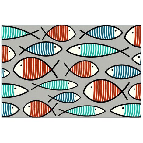 Tapis Velvet Sea Fish 2 45x75cm Sur Cintre - Mercury
