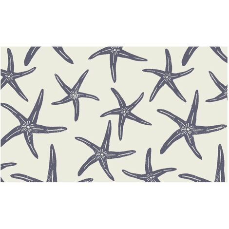 Tapis Velvet Starfish Blanc 45x75cm sur cintre - MERCURY