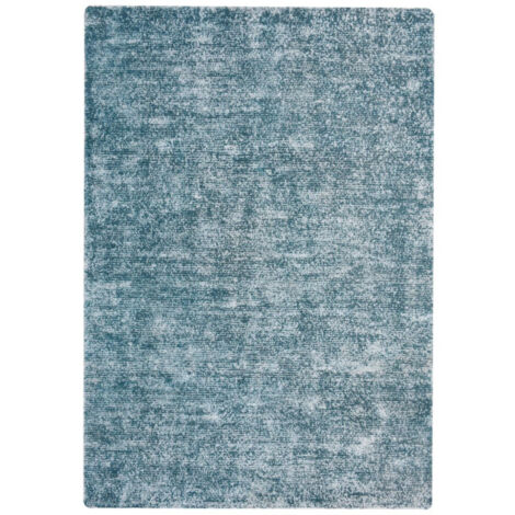 Tapis Vintage Tissé à la Main "Etna" Bleu Pétrole 80 x 150 cm