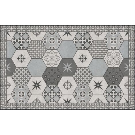 Tapis Vinyle Brutus Grey 70x120cm