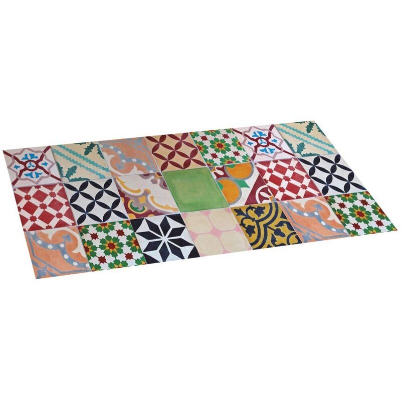Habitex - Tapis Vinyle Couleur Mosaique 50x110cm