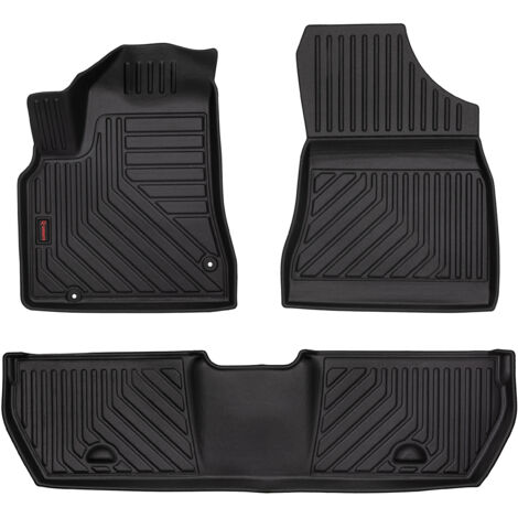 Tapis voiture 3D en caoutchouc pour : Peugeot Partner II (kombivan, Tipi, 5 places, 2008-2018) - jante 5cm