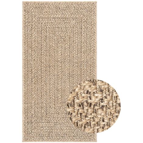Tapis ZIZUR 100x200 aspect de jute intérieur et extérieur