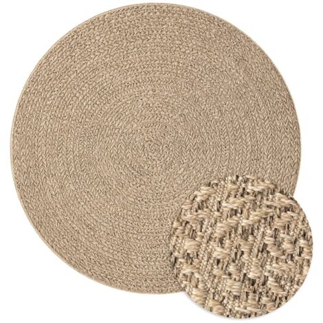 Tapis ZIZUR Ø 200 cm aspect de jute intérieur et extérieur CFW21720