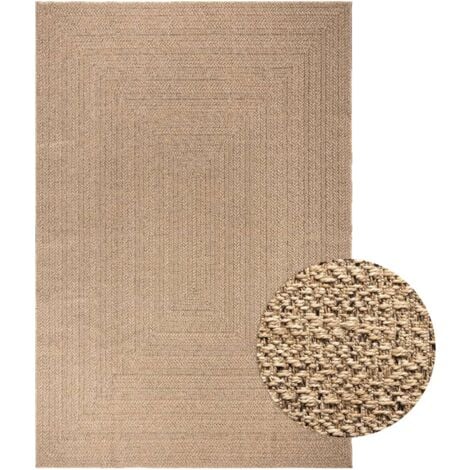 Tapis ZIZUR 200x290 cm aspect de jute intérieur et extérieur vidaXL