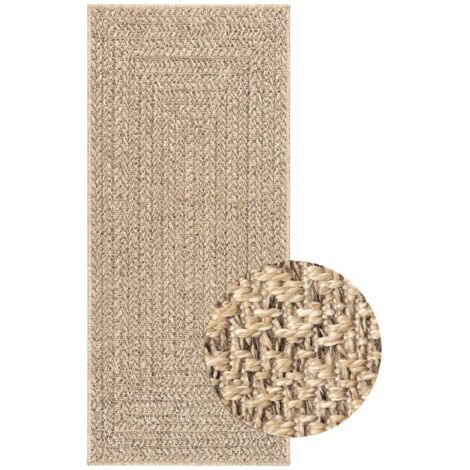 Tapis ZIZUR 80x200 aspect de jute intérieur et extérieur
