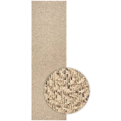 Tapis ZIZUR 80x250 cm aspect de jute intérieur et extérieur CFW67131