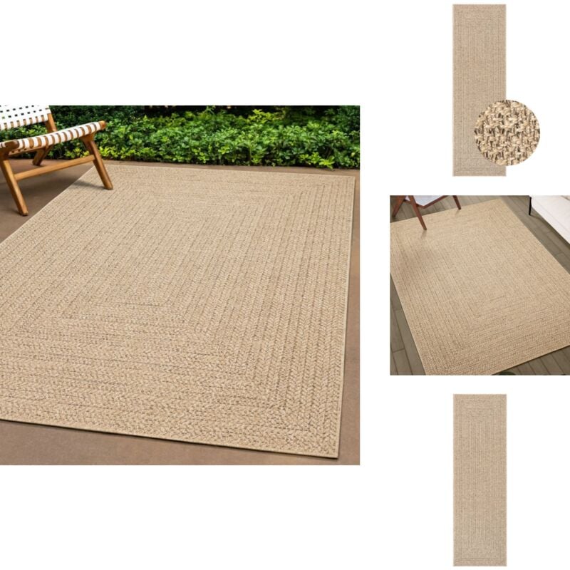 Vidaxl - Tapis zizur 80x250 cm aspect de jute intérieur et extérieur - Tapis Exterieurs - Tapis Interieur - Tapis Jute - Tapis Rectangle - Tapis