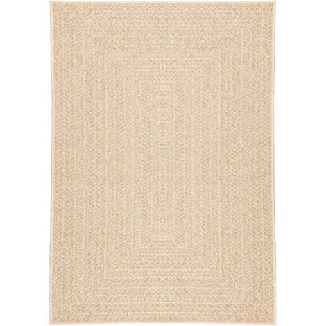 Tapis ZIZUR beige 120x170 cm aspect de jute intérieur extérieur