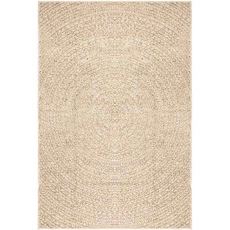 Tapis ZIZUR beige 140x200 cm aspect de jute intérieur extérieur