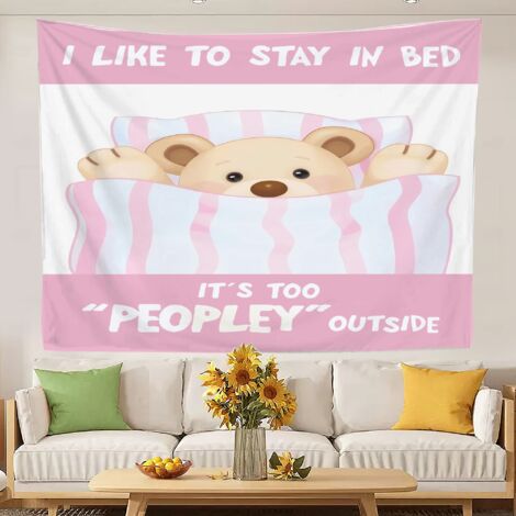 Tapisserie fantaisie amusante, nappe de chambre, pour chambre d'étudiant 150x130cm