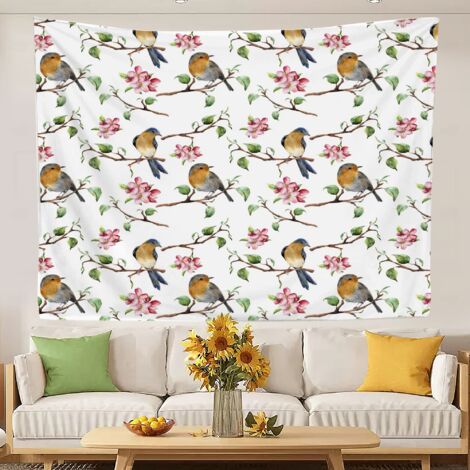 Tapisserie fantaisie rétro couverture de plage, nappe ou rideau de plage 100x75cm