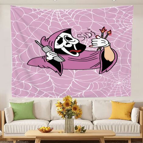 Tapisserie murale amusante et colorée, décoration murale pour lit et maison 180x150cm